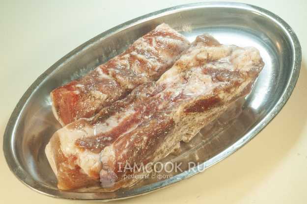 Грудинка свиная вяленая – кулинарный рецепт