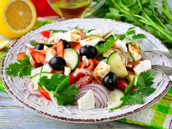 Пошаговый рецепт греческого салата