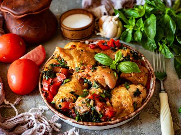 Чахохбили из курицы , пошаговый рецепт на ккал, фото, ингредиенты - Юлия Высоцкая