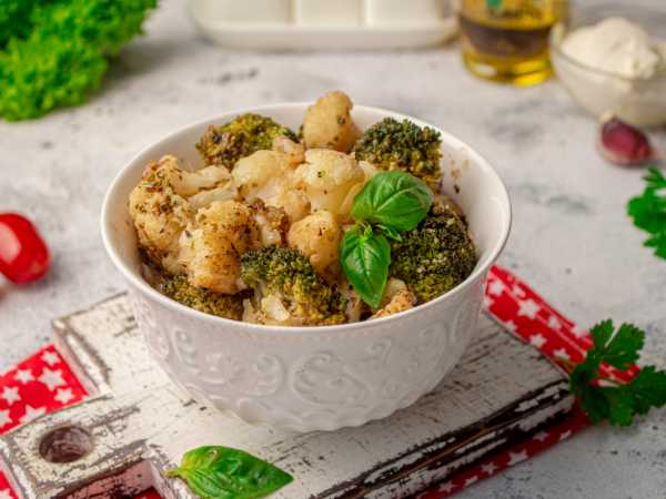 Гарнир из брокколи и цветной капусты — пошаговый рецепт с фото