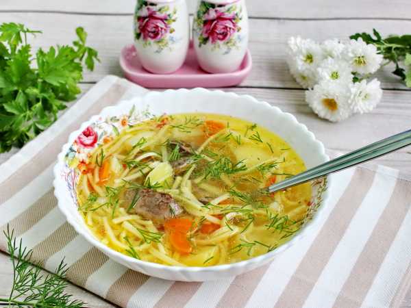 Суп с куриной печенью и вермишелью — рецепт с фото пошагово