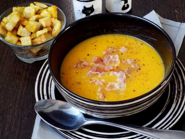 МолПромКубань - Рецепты - Обед - Овощной суп пюре с беконом