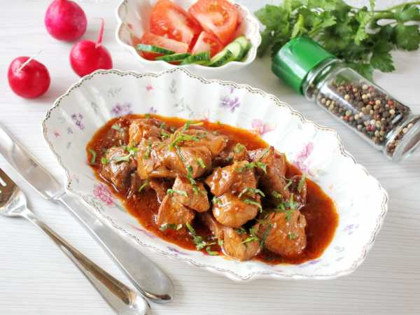 Гуляш из свинины с болгарским перцем - рецепт с фото пошагово