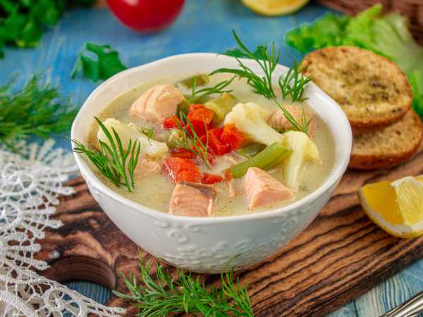 Пошаговый рецепт рыбного супа со сливками