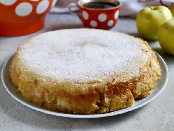 Проще не бывает! Как приготовить насыпной пирог Три стакана с яблоками — пошаговый рецепт