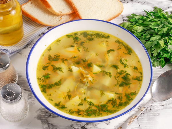 Суп с чесночными стрелками, рецепт с фото