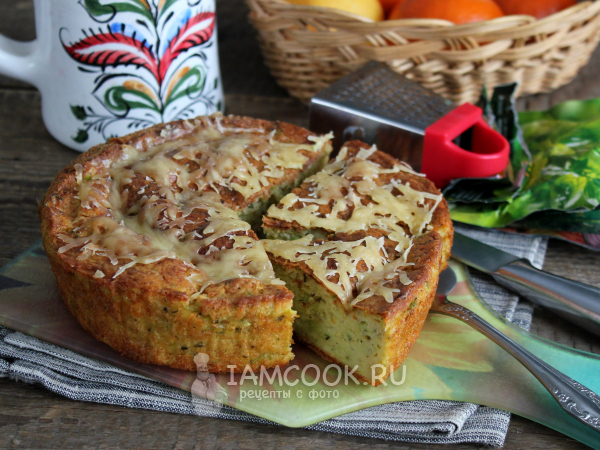 Греческий пирог из кабачков с сыром в духовке, рецепт с фото