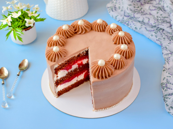 Торт Фрезье с клубникой — пошаговый рецепт с фото