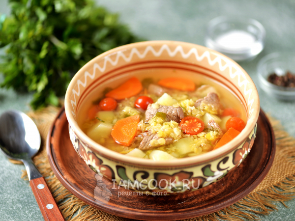 Суп из баранины, пошаговый рецепт на ккал, фото, ингредиенты - Анастасия