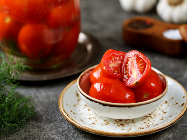 Квашеные помидоры быстрого приготовления, рецепт с фото