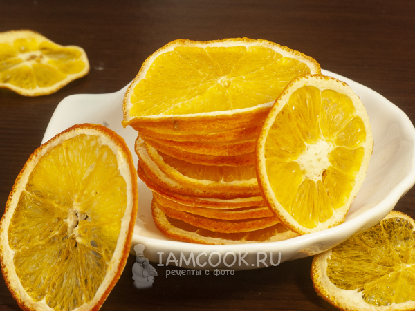 Чипсы из апельсинов в духовке, рецепт с фото
