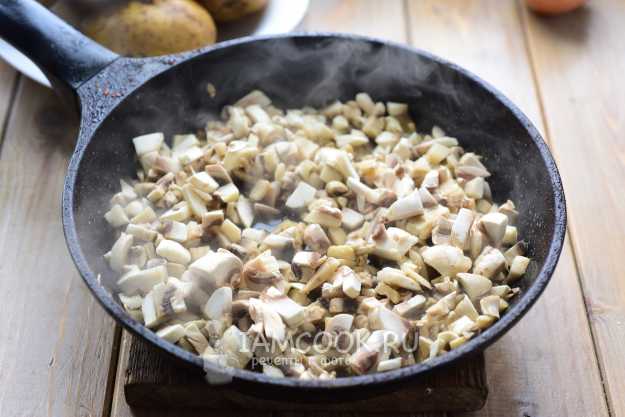 Как приготовить рецепт Запеченные драники с грибами