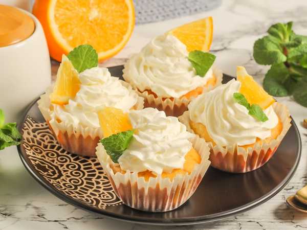 Апельсиновые капкейки рецепт – Американская кухня: Выпечка и десерты. «Еда»