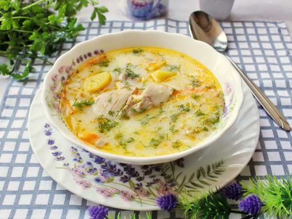 Суп с грибами и яичной лапшой