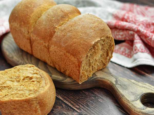 Пшеничный хлеб в духовке на сухих дрожжах