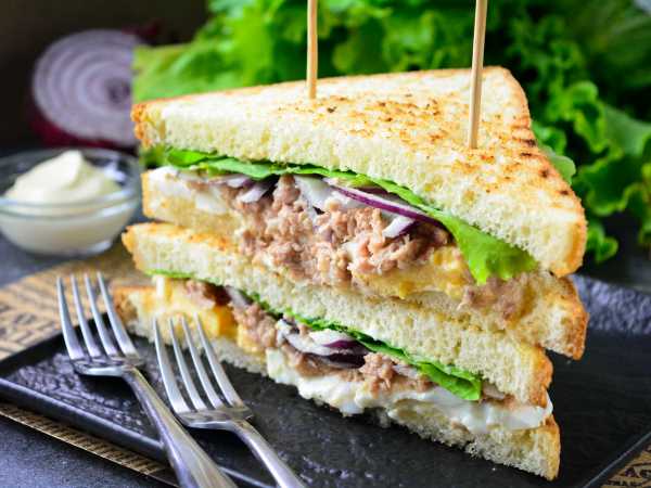 Бутерброды с консервированным тунцом — 3 рецепта с фото