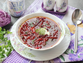 Суп из краснокочанной капусты рецепт с фото