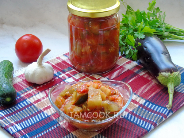 рецепт баклажаны в томатном соусе на зиму обалденный | Дзен