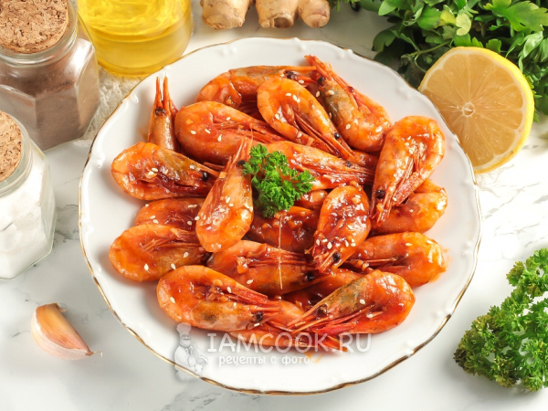 Жареные креветки по-китайски, рецепт с фото