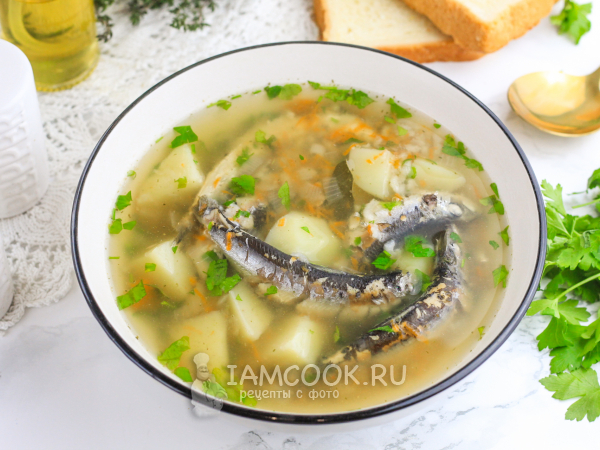 Суп из консервы сардины - Пошаговый рецепт с фото. Супы из рыбы