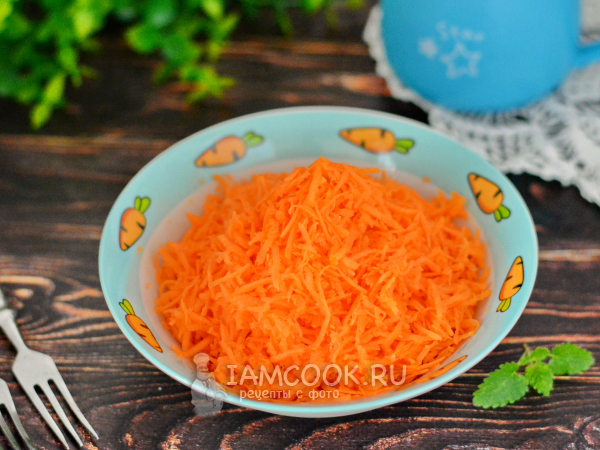 Детский морковный салат, рецепт с фото