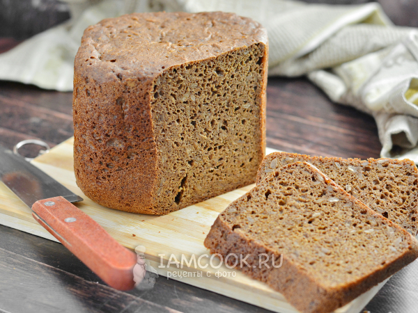 Ржаной хлеб с семечками в хлебопечке, рецепт с фото