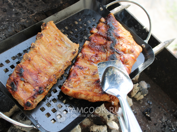 Шашлык из свиных ребрыщек - маринад и рецепты приготовление