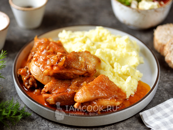 Куриные бедра в луковом маринаде – пошаговый рецепт приготовления с фото