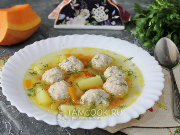 Суп с куриными фрикадельками в мультиварке (пошаговый фото рецепт) - ВашВкус