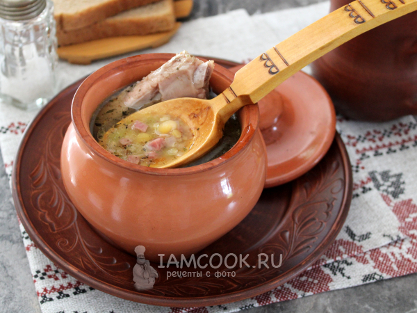 Азербайджанский суп пити в горшочках
