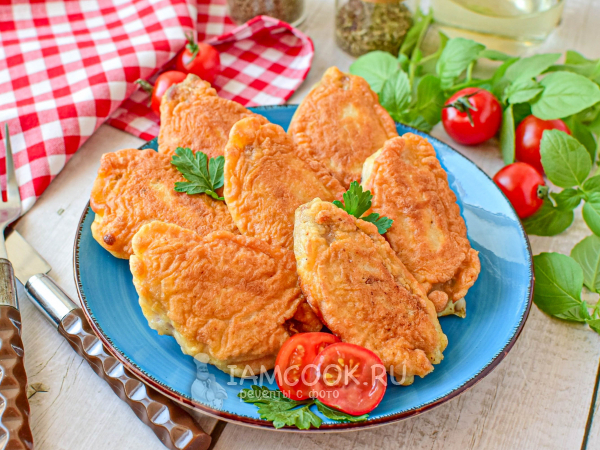 Крылышки куриные в кляре на сковороде, рецепт с фото