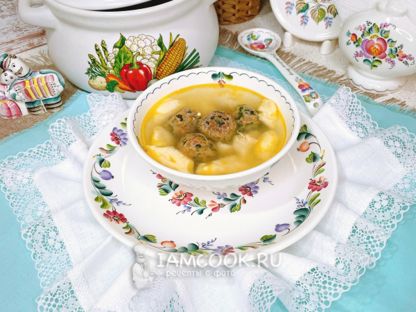 Суп из говядины и клёцками с укропом - рецепт с фотографиями - Patee. Рецепты