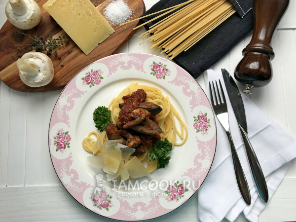 Спагетти «Карузо», рецепт с фото
