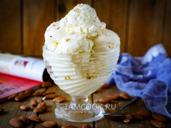 Миндальное мороженое (на сливках), рецепт с фото