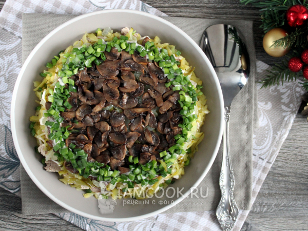 Тёплый грибной салат – рецепт и пищевая ценность блюда | Томск «Доктор Борменталь»