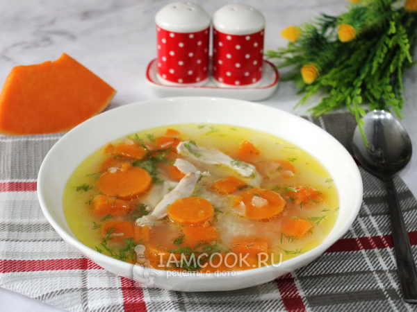 Тыквенный суп с бататом, рецепт с фото