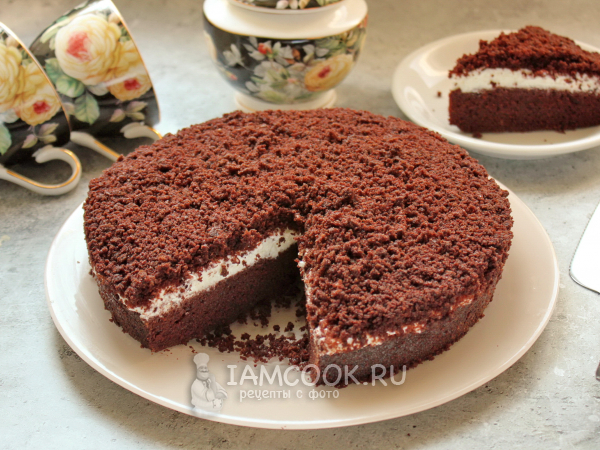 Торт брауни с шоколадным кремом, пошаговый рецепт с фото от автора lefusya на 717 ккал
