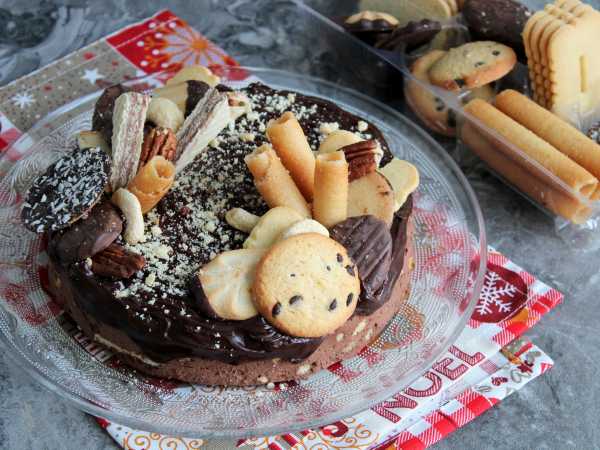 Творожно шоколадный торт без выпечки из печенья (простой рецепт) | PipShop | Дзен