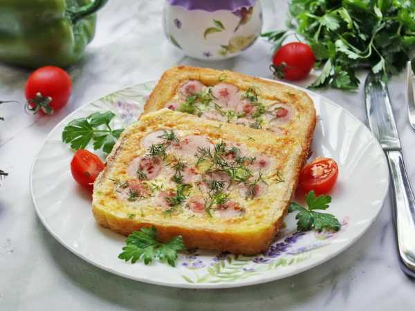 Гренки с жареными сосисками – пошаговый рецепт приготовления с фото