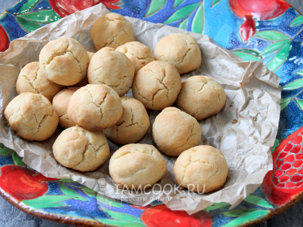 Печенье с ореховым вкусом (из жареной муки), рецепт с фото