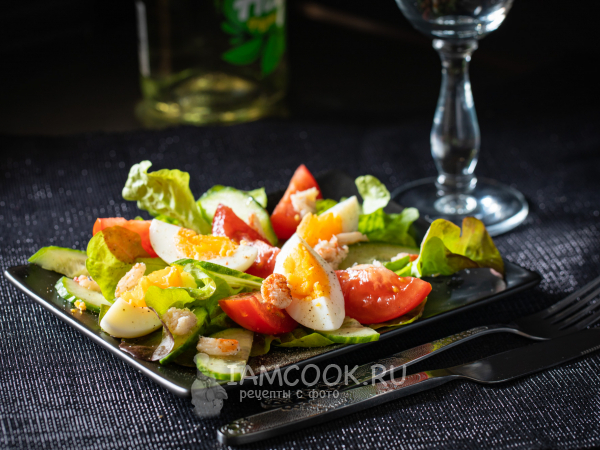 Салат с крабами, пошаговый рецепт на ккал, фото, ингредиенты - Маришель