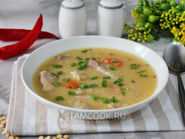 Гороховый суп с индейкой и картофелем - калорийность
