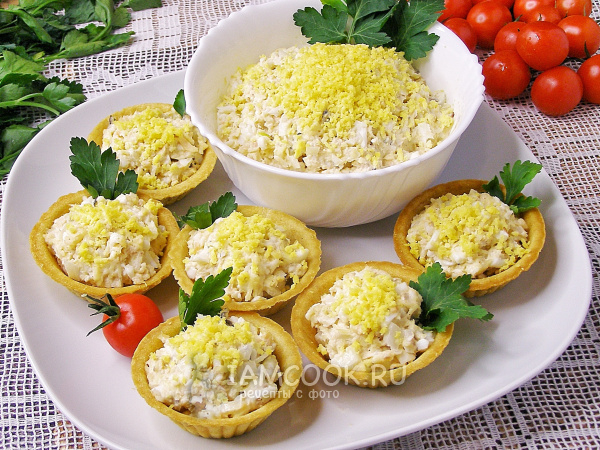 Салат ленивая «Мимоза», рецепт с фото