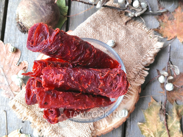 Пастила из свеклы, рецепт с фото