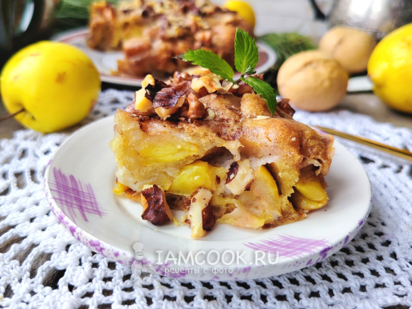 Мокрый яблочный пирог, рецепт с фото