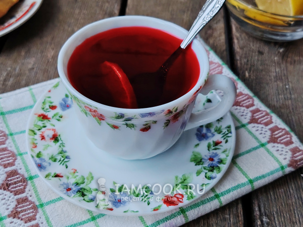 Свекольный чай, рецепт с фото