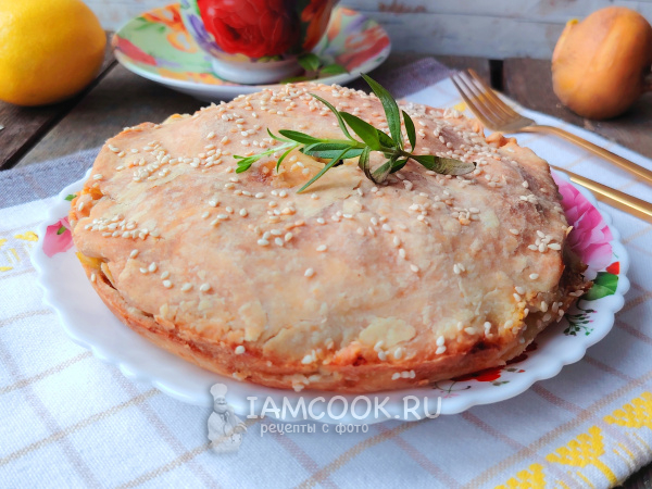 Пирог с репой, рецепт с фото