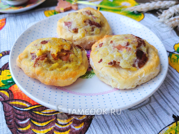 Шаньги с картошкой и грибами, рецепт с фото