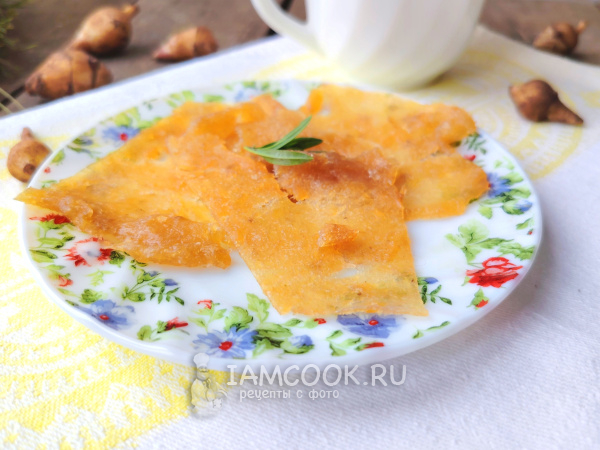 Хлебцы из топинамбура, рецепт с фото