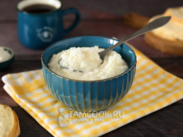 Рисовая каша с кокосовой стружкой, рецепт с фото